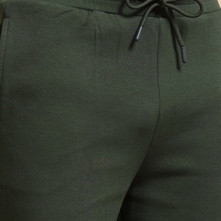 Men's Cotton Rich Stretchable Shorts - Olive