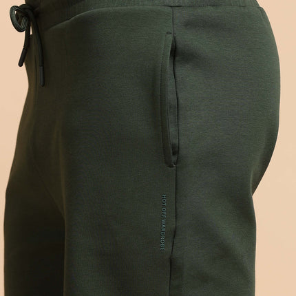 Men's Cotton Rich Stretchable Shorts - Olive