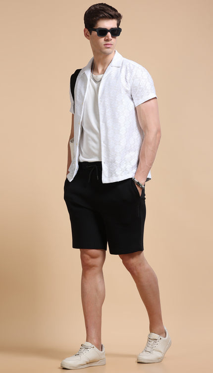 Men's Stretchable Shorts - Black