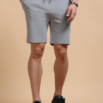 Men's Cotton Rich Stretchable Shorts - Gray