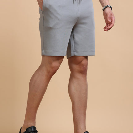 Men's Cotton Rich Stretchable Shorts - Gray
