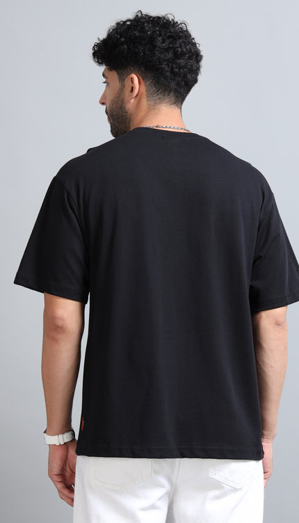 Men's Defiance Oversized T-Shirt - Black