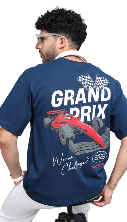 Men's Grand Prix Oversized T-shirt - Navy