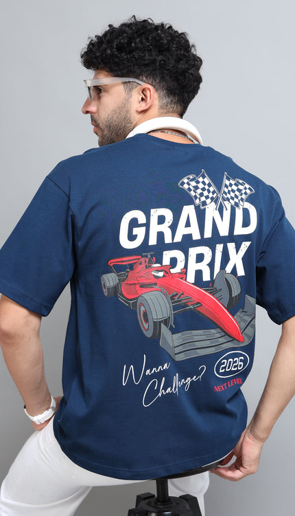 Men's Grand Prix Oversized T-shirt - Navy