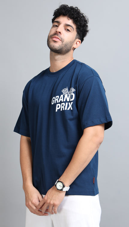 Men's Grand Prix Oversized T-shirt - Navy