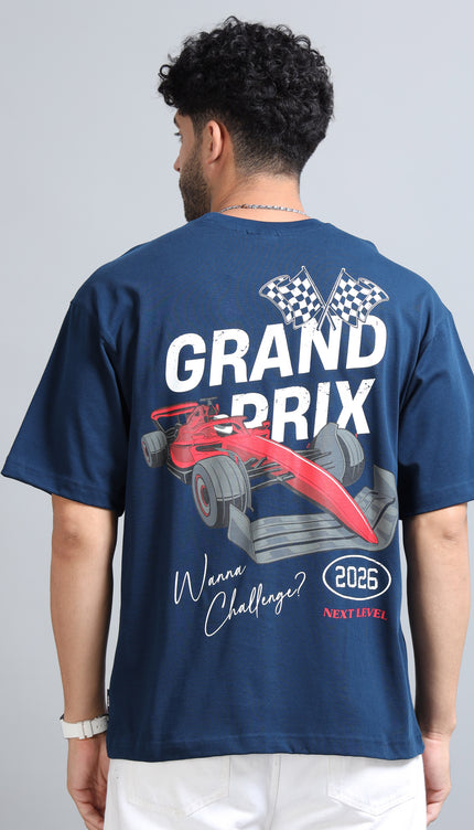 Men's Grand Prix Oversized T-shirt - Navy