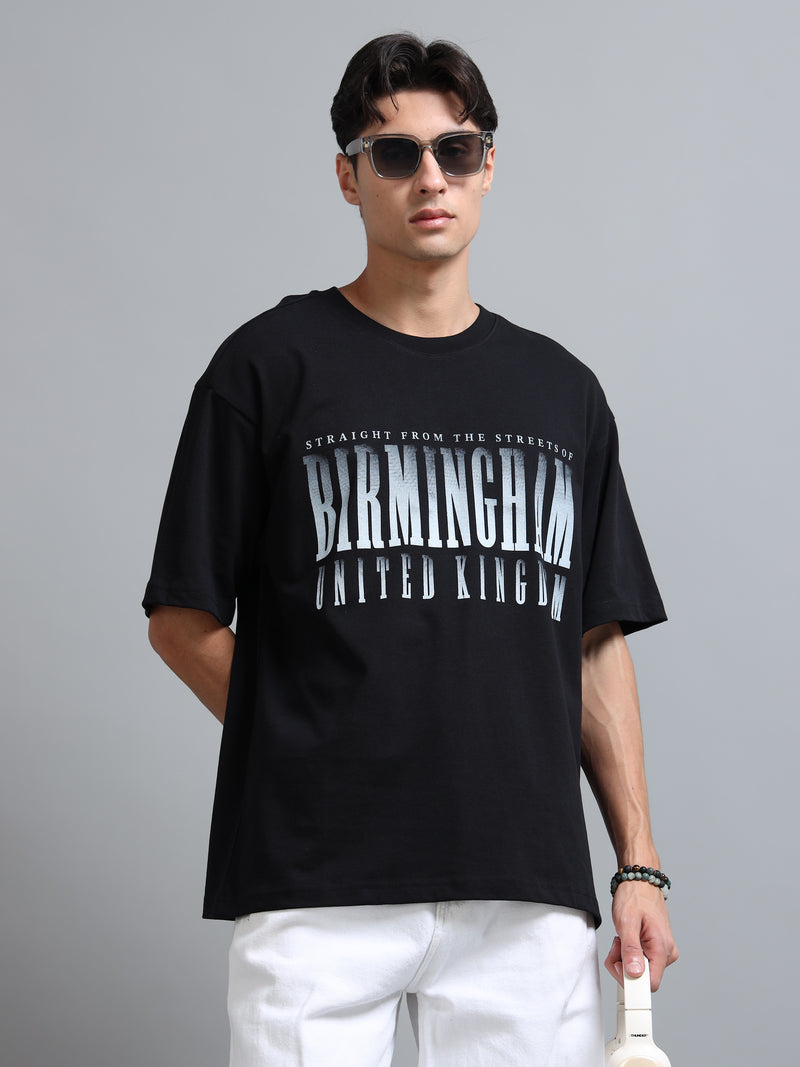 Chosen Fox Men's Birmingham Oversized T-Shirt - Black