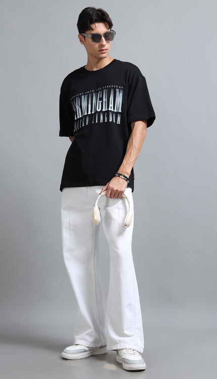 Men's Birmingham Oversized T-Shirt - Black