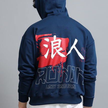 Men's Drop Shoulder Hoodie - Navy