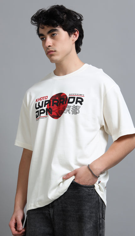 Men's Kyoto Oversized T-Shirt - Beige