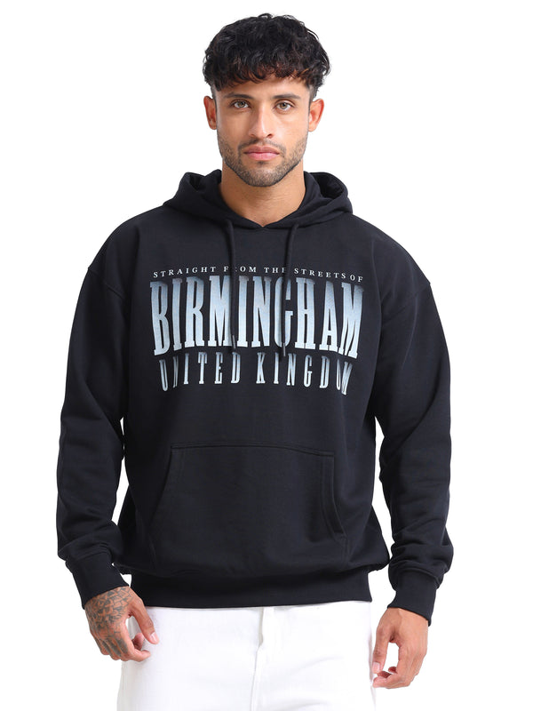 Men's Drop Shoulder Hoodie 2 - Black