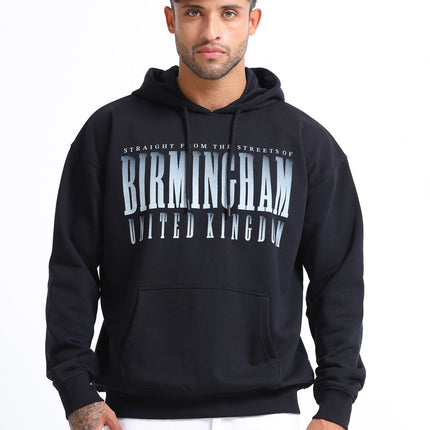 Men's Drop Shoulder Hoodie 2 - Black