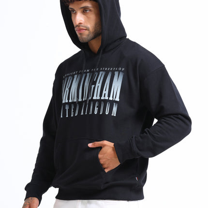 Men's Drop Shoulder Hoodie 2 - Black