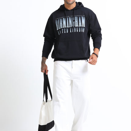 Men's Drop Shoulder Hoodie 2 - Black