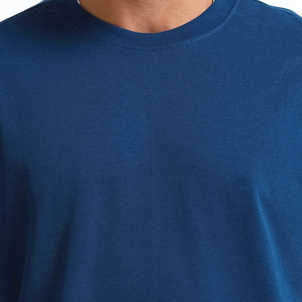 Men's Oversized Drop Shoulder T-Shirt - Navy