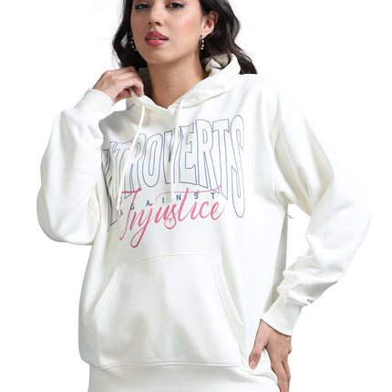 Women's Drop Shoulder Hoodie - Beige