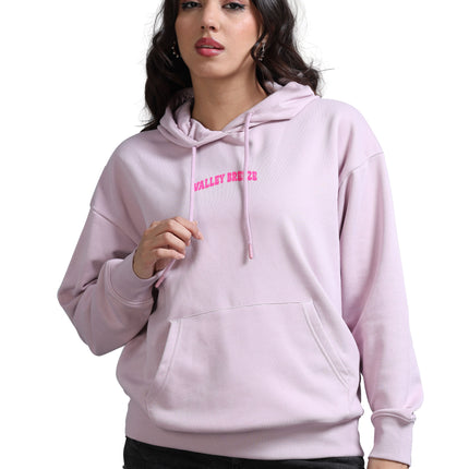 Women's Drop Shoulder Hoodie - Dawn Pink