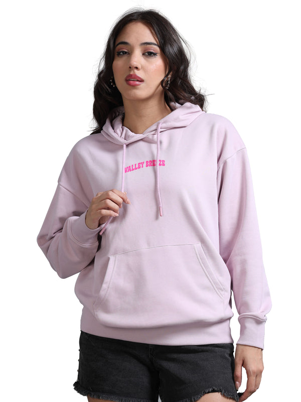 Women's Drop Shoulder Hoodie - Dawn Pink