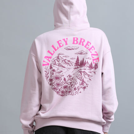 Women's Drop Shoulder Hoodie - Dawn Pink