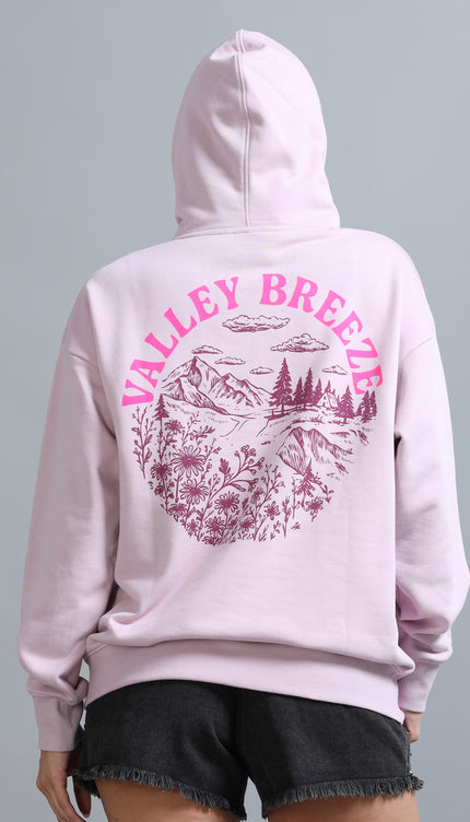 Women's Drop Shoulder Hoodie - Blush Pink