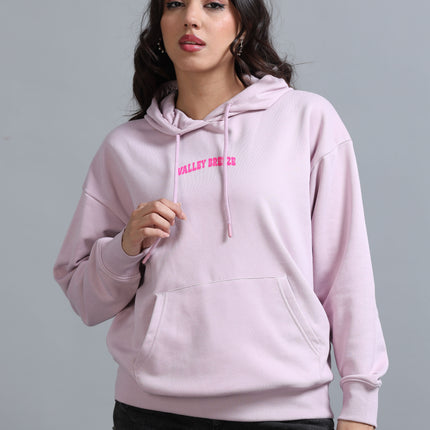 Women's Drop Shoulder Hoodie - Dawn Pink