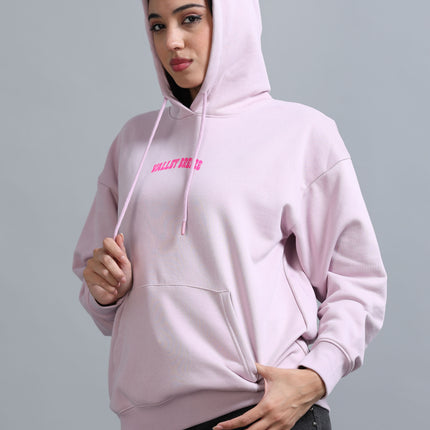 Women's Drop Shoulder Hoodie - Dawn Pink