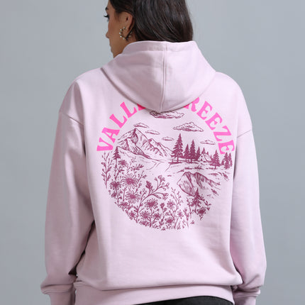Women's Drop Shoulder Hoodie - Dawn Pink