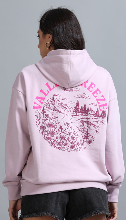 Women's Drop Shoulder Hoodie - Blush Pink