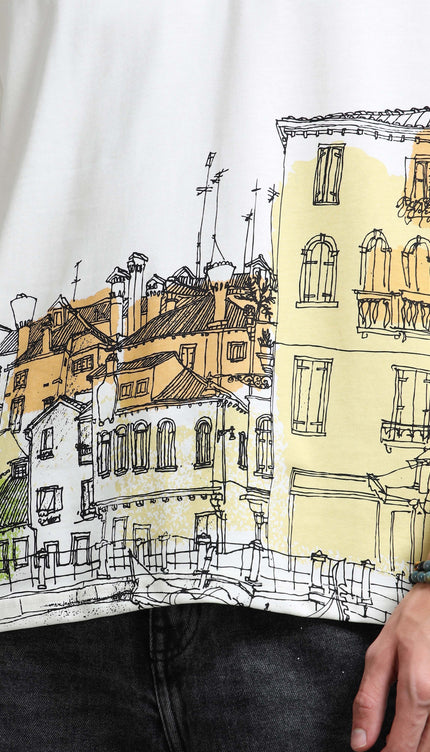 Men's Venice Oversized T-Shirt - Beige