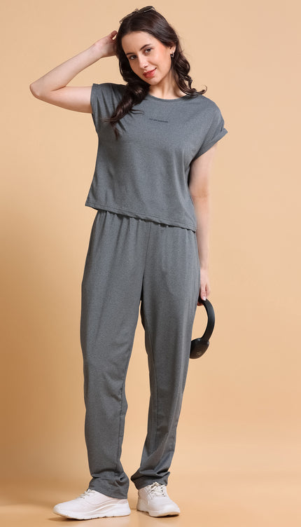 WOMEN's Regular Fit Cap Sleeve T-shirt  Grey