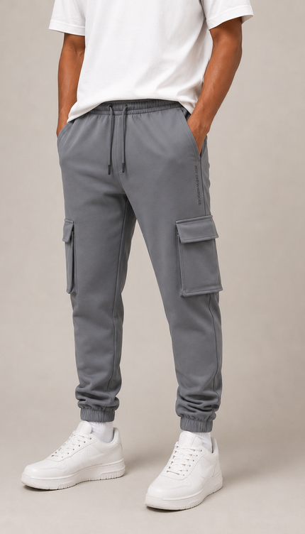 Men's Cotton Rich Elastane Jogger - Gray