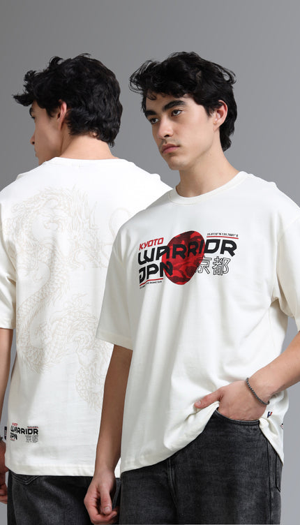Chosen Fox Men's Kyoto Oversized T-Shirt - Beige