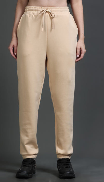 Women's Stretchable Jogger - Dark Beige