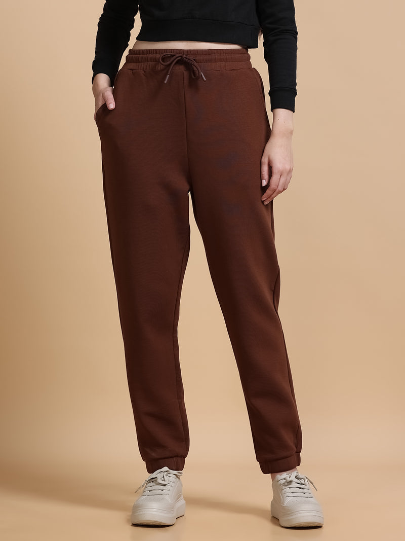 Women's Stretchable Jogger - Coffee Brown