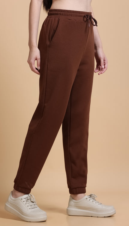 Women's Stretchable Jogger - Coffee Brown