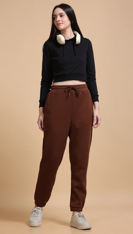 Women's Stretchable Jogger - Coffee Brown