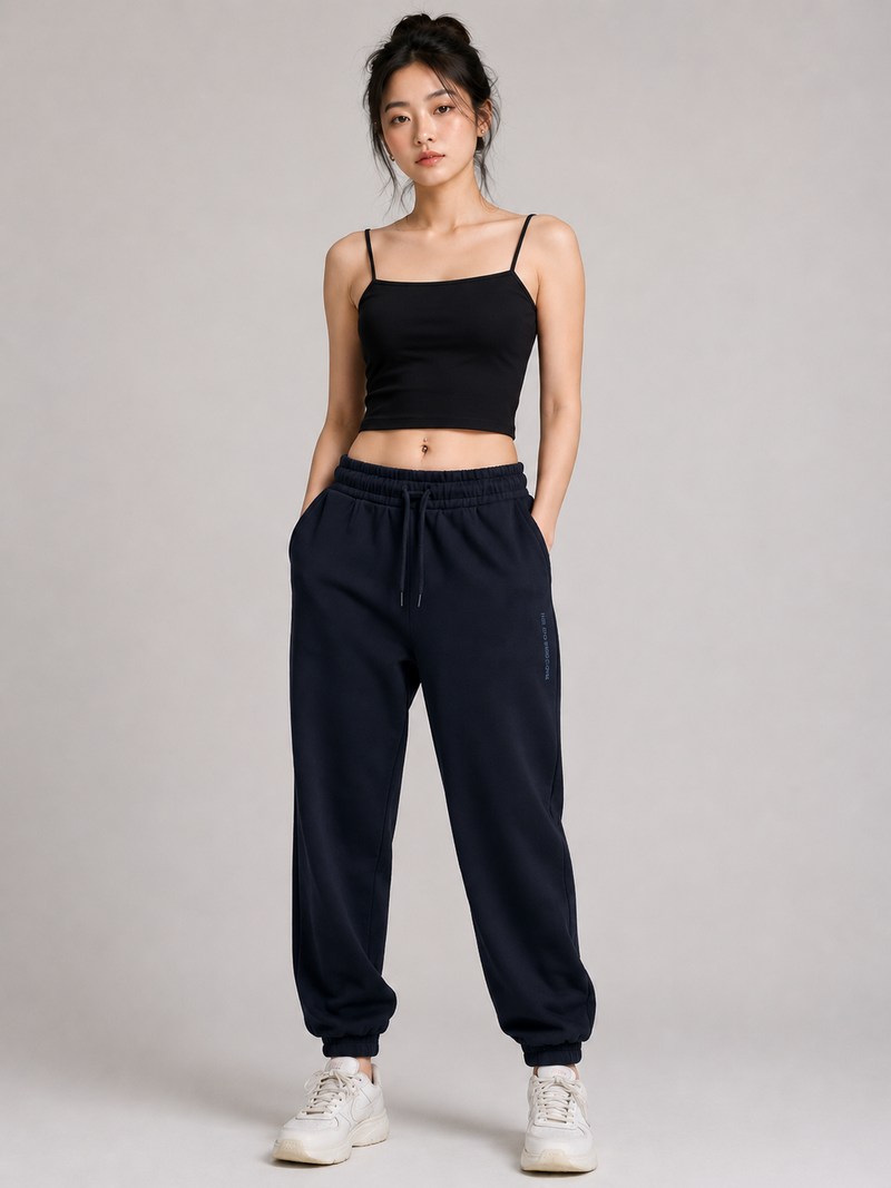 Women's Cotton Rich Stretchable Jogger - Maritime Blue
