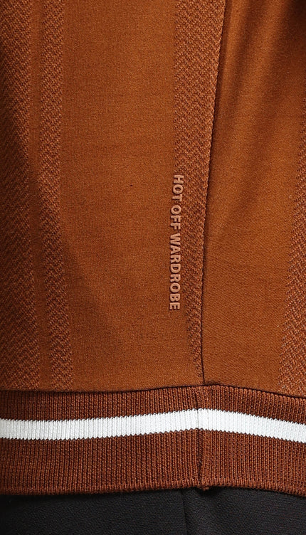Men's Stretchable Jaquard Polo - Monks Robe