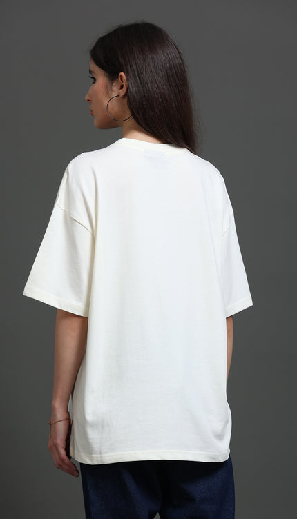 Women's Modern Muse Oversized Tshirt - Cream