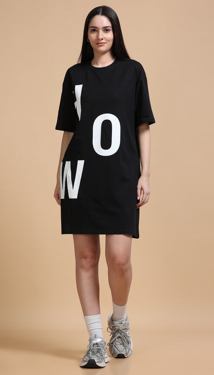 Women's Tshirt Dress - Black