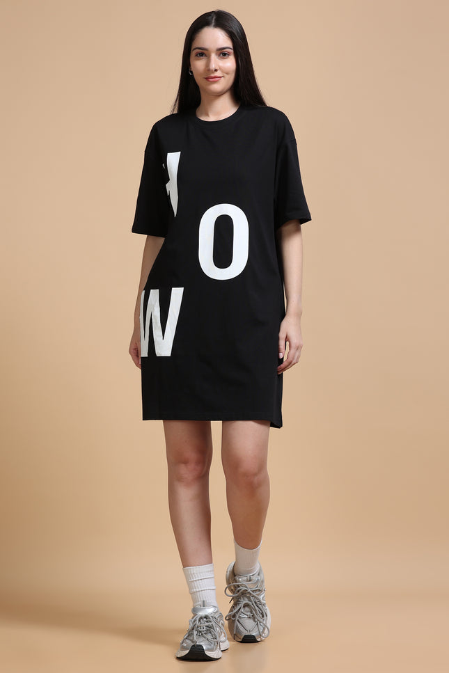 Women's Tshirt Dress - Black