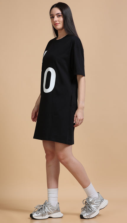 Women's Tshirt Dress - Black