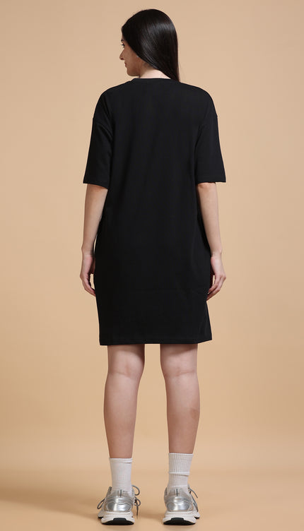 Women's Tshirt Dress - Black