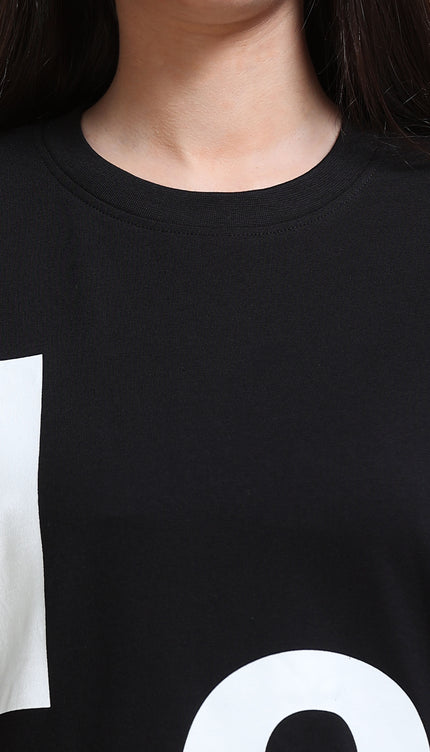 Women's Tshirt Dress - Black