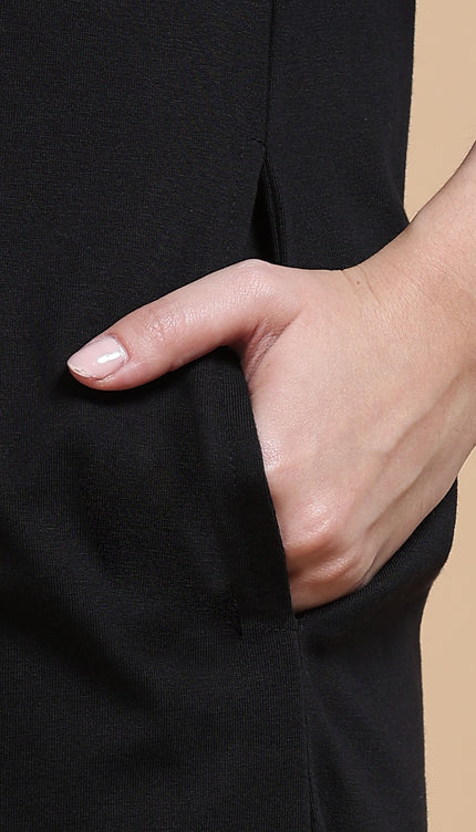 Women's Tshirt Dress - Black