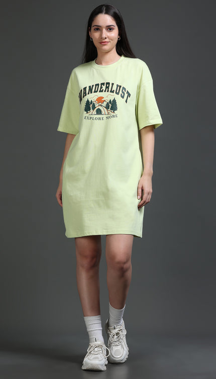 Women's Tshirt Dress - Mint