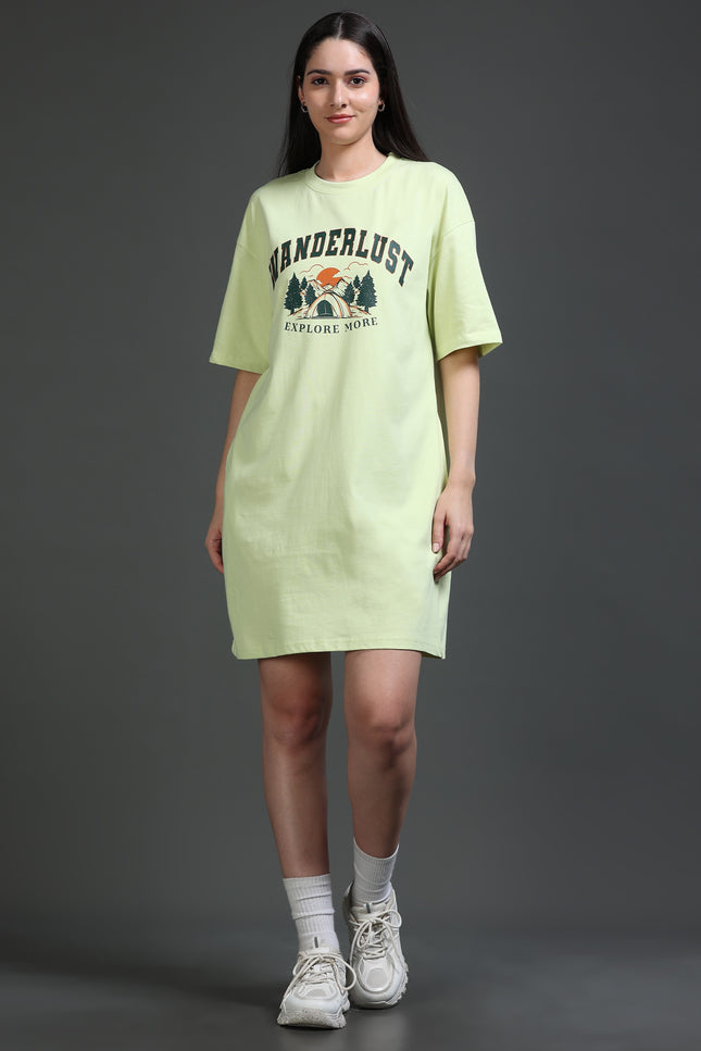 Women's Tshirt Dress - Mint