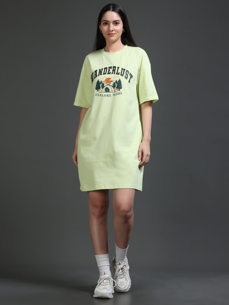 Women's Tshirt Dress - Mint