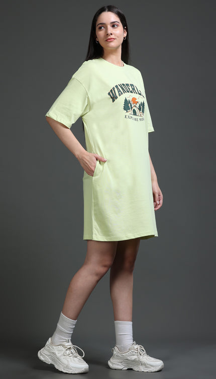 Women's Tshirt Dress - Mint