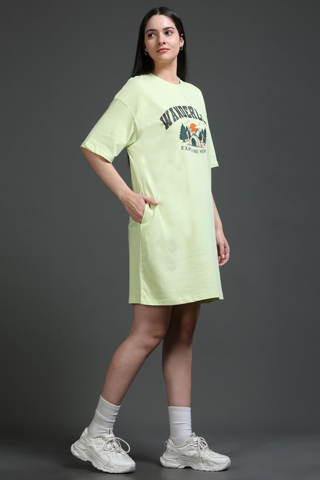 Women's Tshirt Dress - Mint